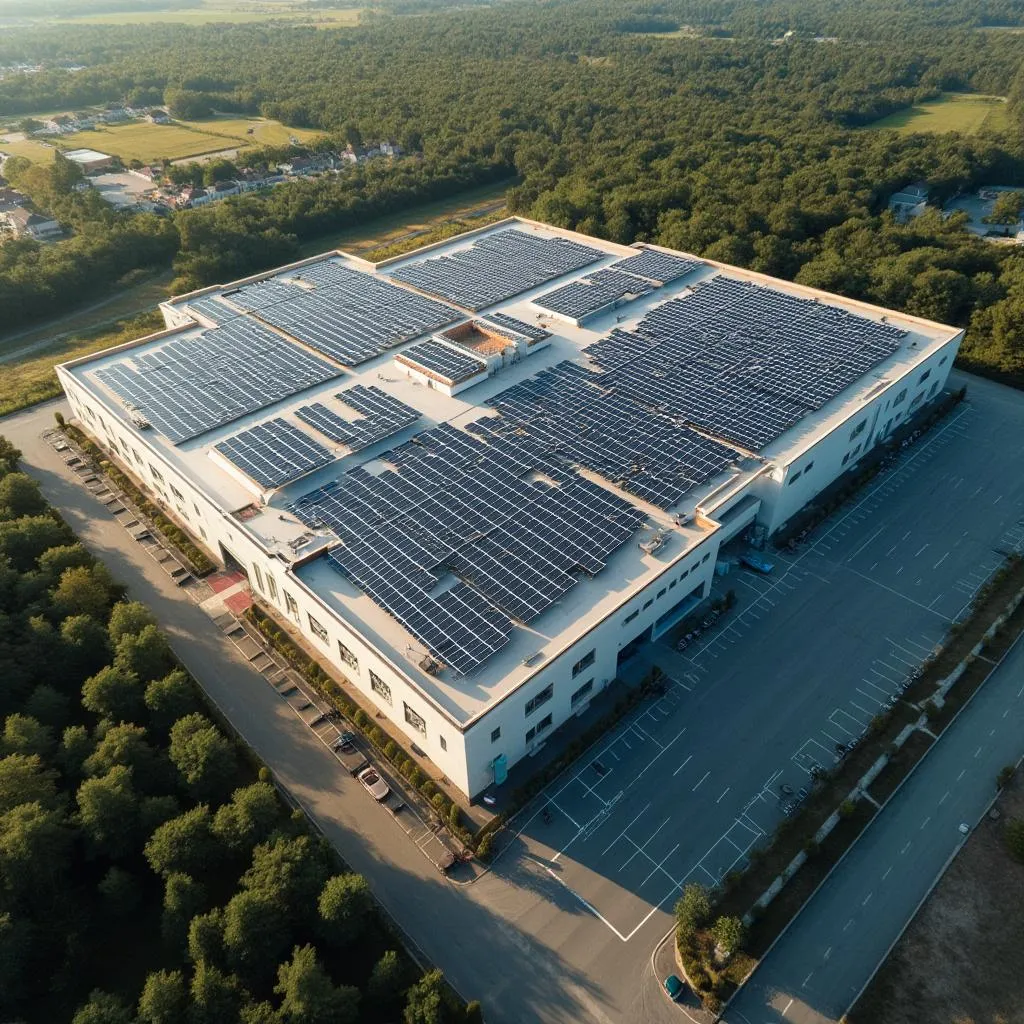 Velika solarna elektrana na poslovnom objektu